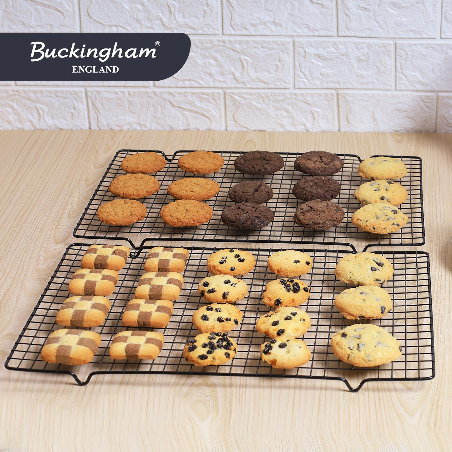 Buckingham Pack of 2 Cooling Rack for Baking
