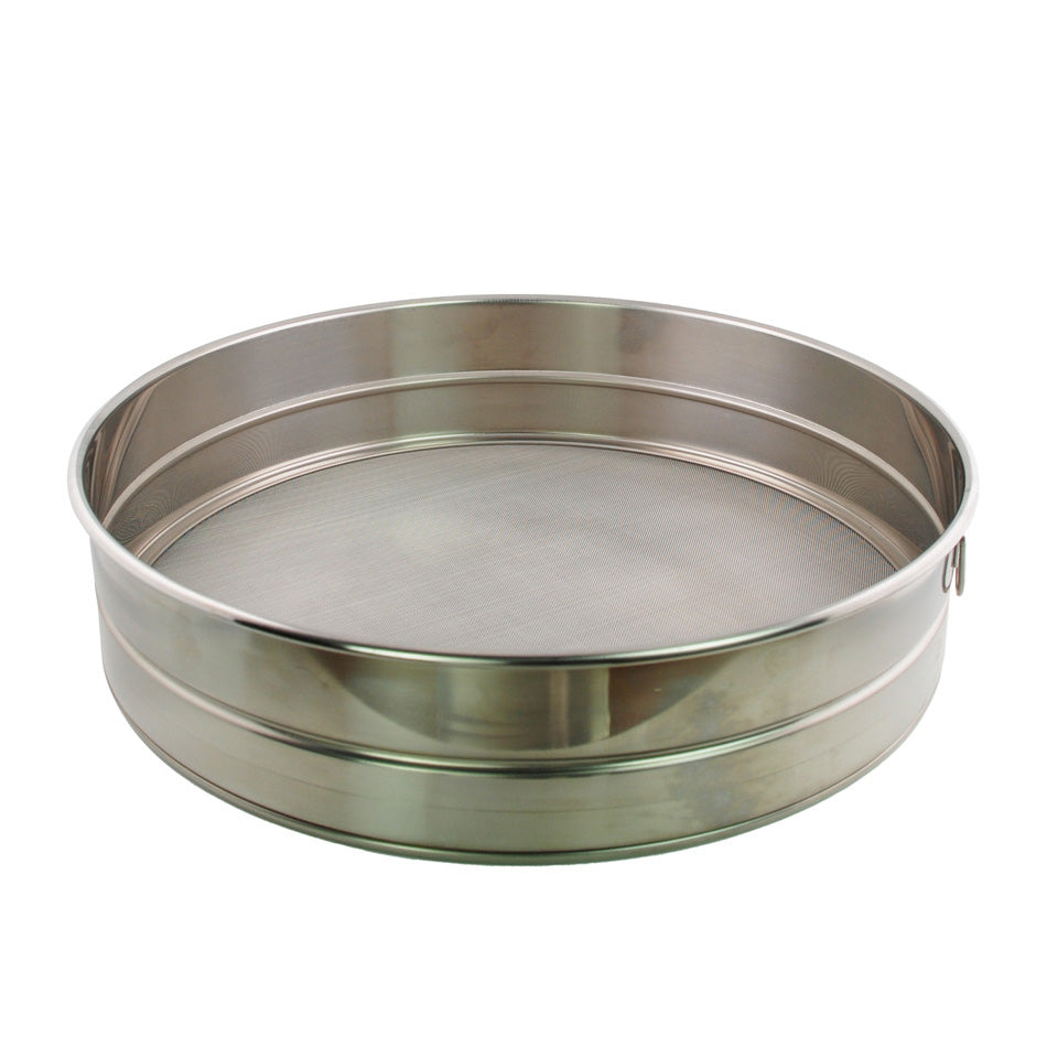 Buckingham Commercial Stainless Steel Premium 40 Mesh Drum Sieve.