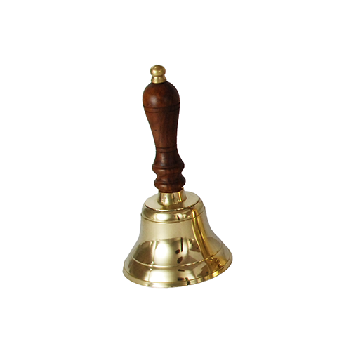 Buckingham Solid Brass Hand Bell 7.5 cm