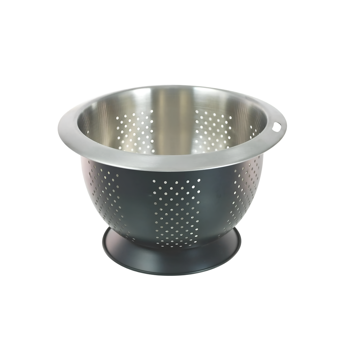 Buckingham Stainless Steel Wide Colander 28cm Black