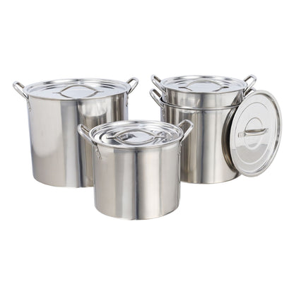 Buckingham Stainless Steel Stock Pot Set of 4 Piece with Lids