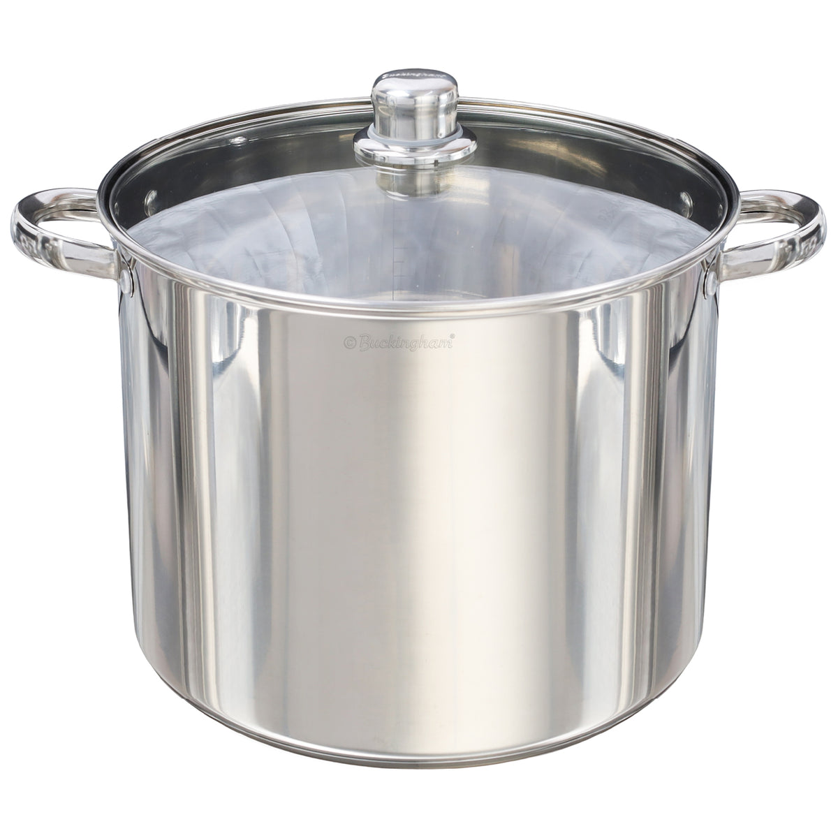 Buckingham Premium Stainless Steel Stock Pot with Glass Lid