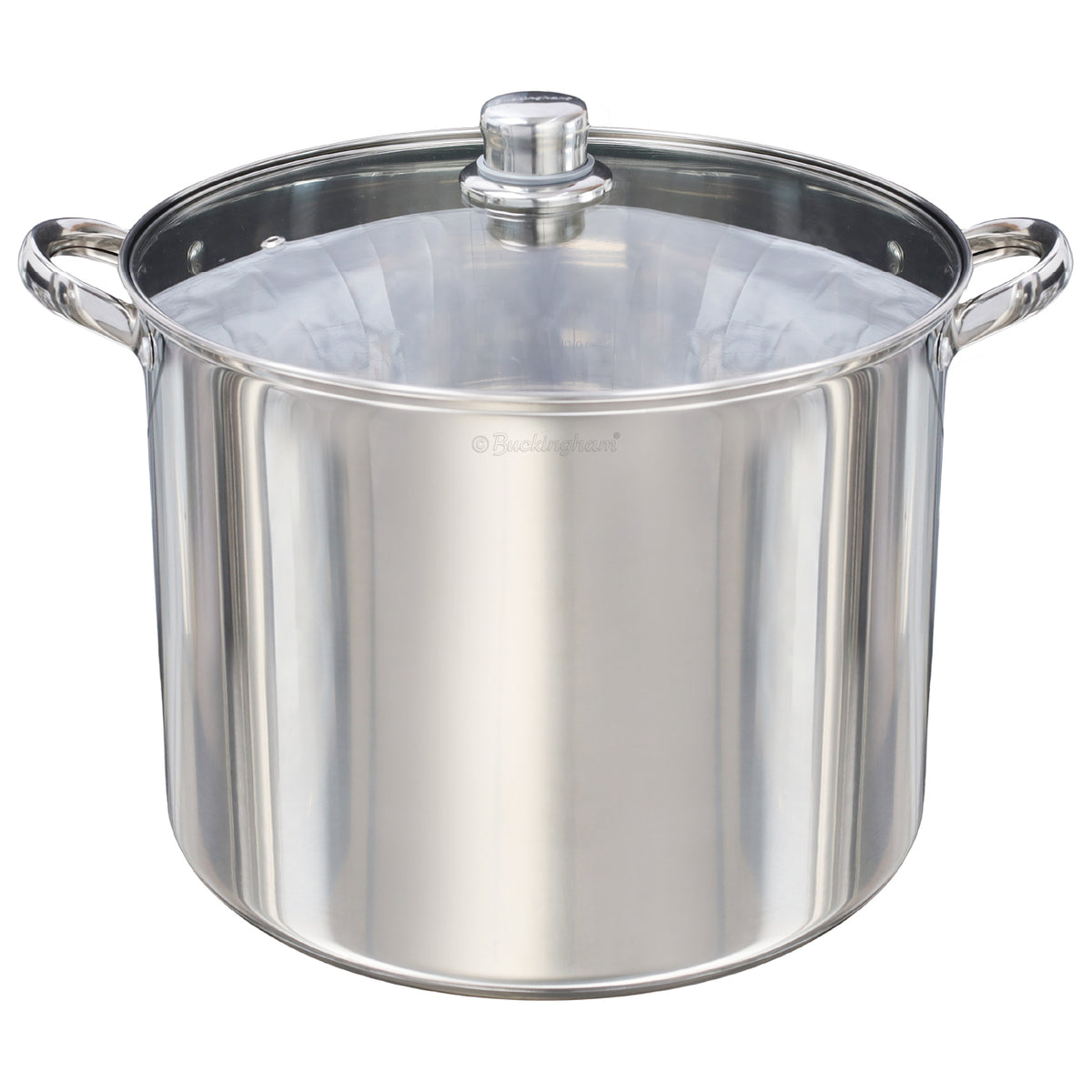 Buckingham Premium Stainless Steel Stock Pot with Glass Lid