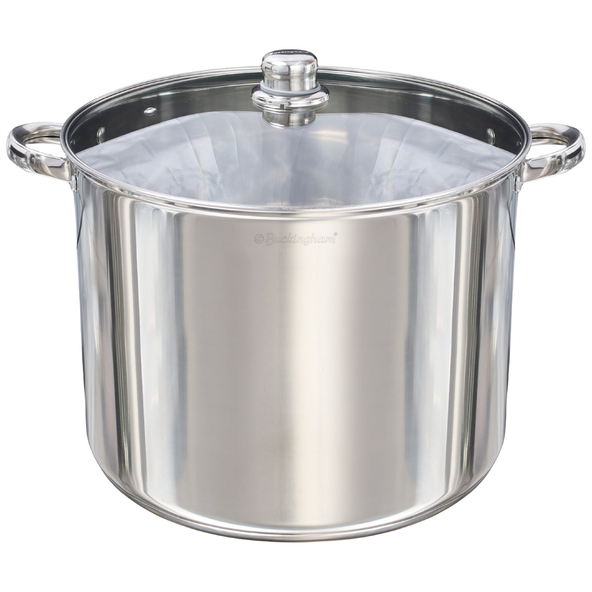 Buckingham Premium Stainless Steel Stock Pot with Glass Lid