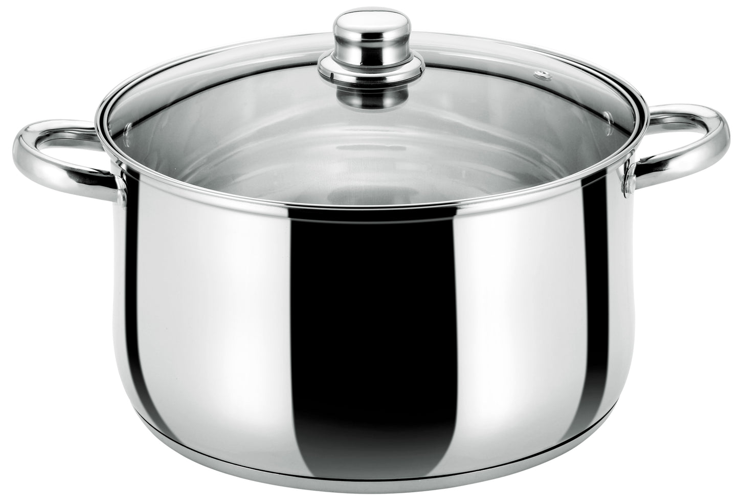 Buckingham Induction Stainless Steel Deep Casserole Pan Cooking Pot with Glass Lid 28 cm, 9.5 Litres, Premium quality