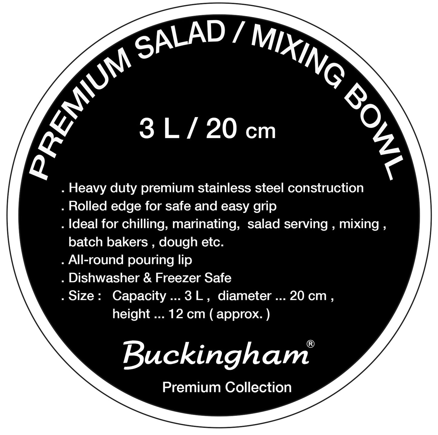 Buckingham Salad Bowl