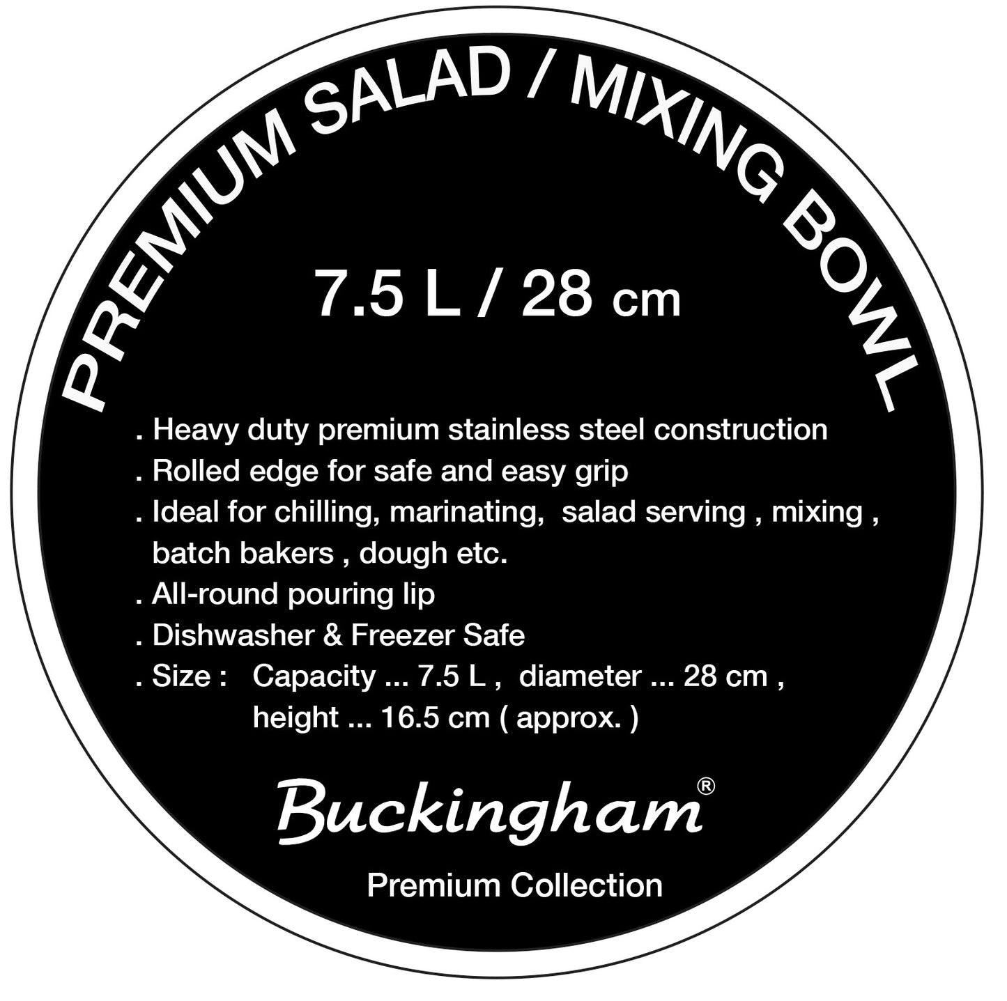 Buckingham Salad Bowl