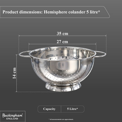 Buckingham Stainless Steel Hemisphere Colander