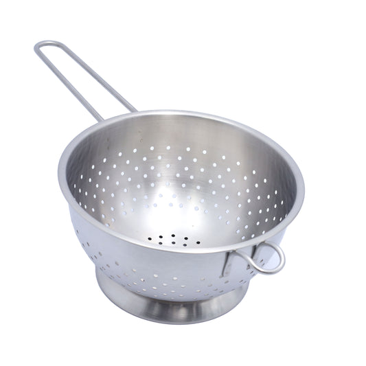 Buckingham Hemisphere Colander Strainer Steel Base Handle Quick Draining for Rice Pasta Spaghetti Vegetables