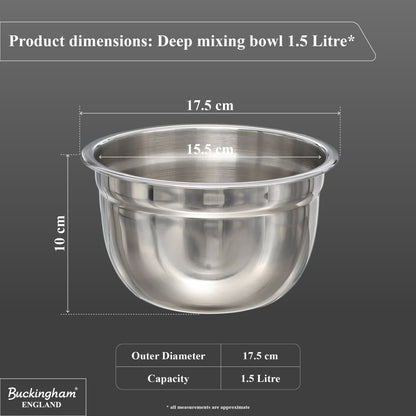 Buckingham Stainless Steel Salad Mixing Bowl