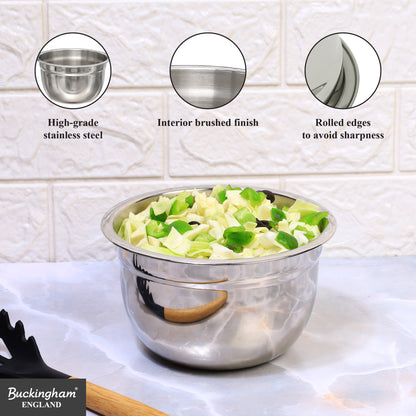 Buckingham Stainless Steel Salad Mixing Bowl