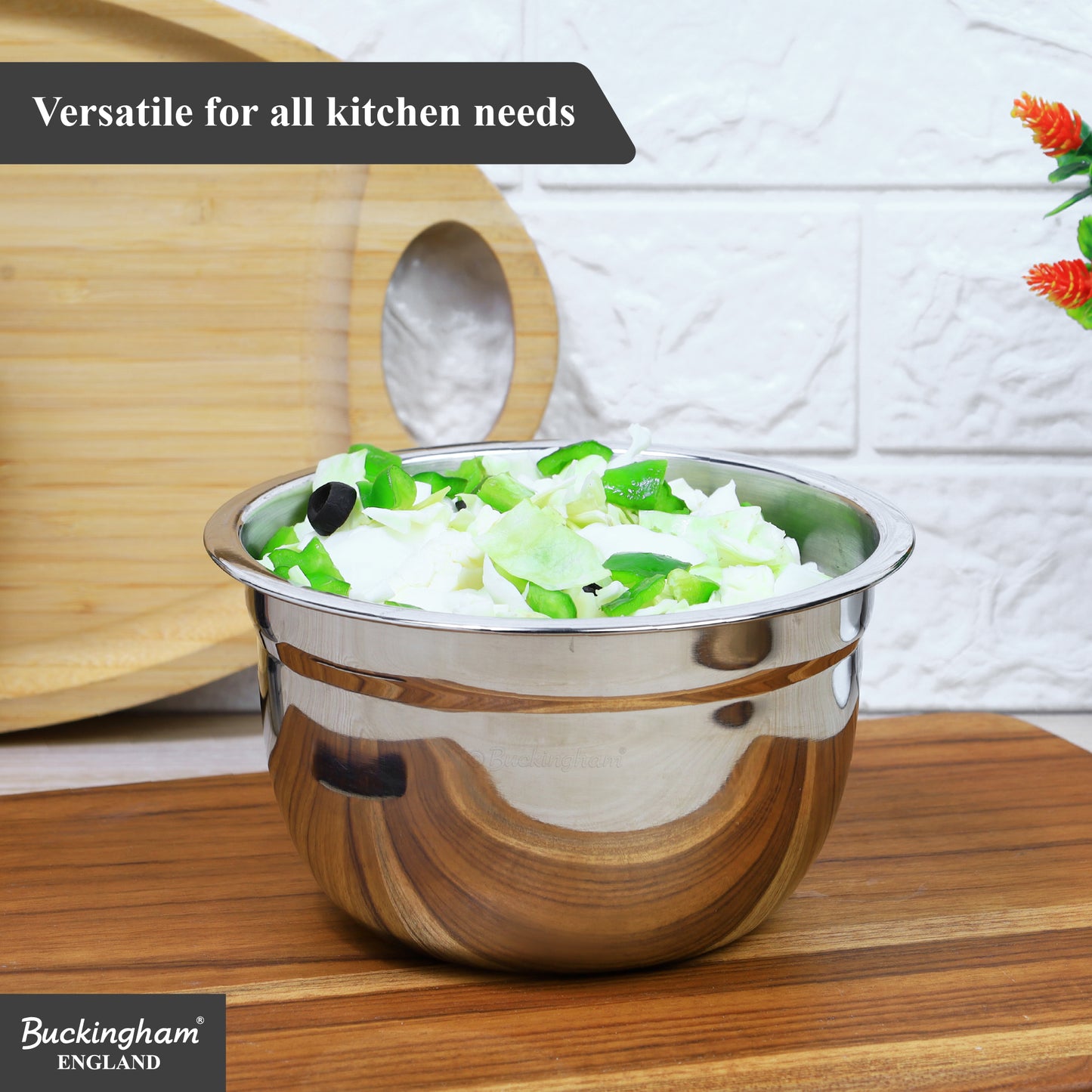 Buckingham Stainless Steel Salad Mixing Bowl