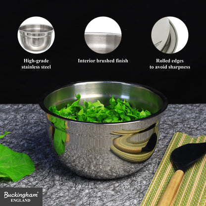 Buckingham Stainless Steel Salad Mixing Bowl