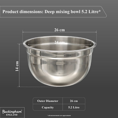 Buckingham Stainless Steel Salad Mixing Bowl