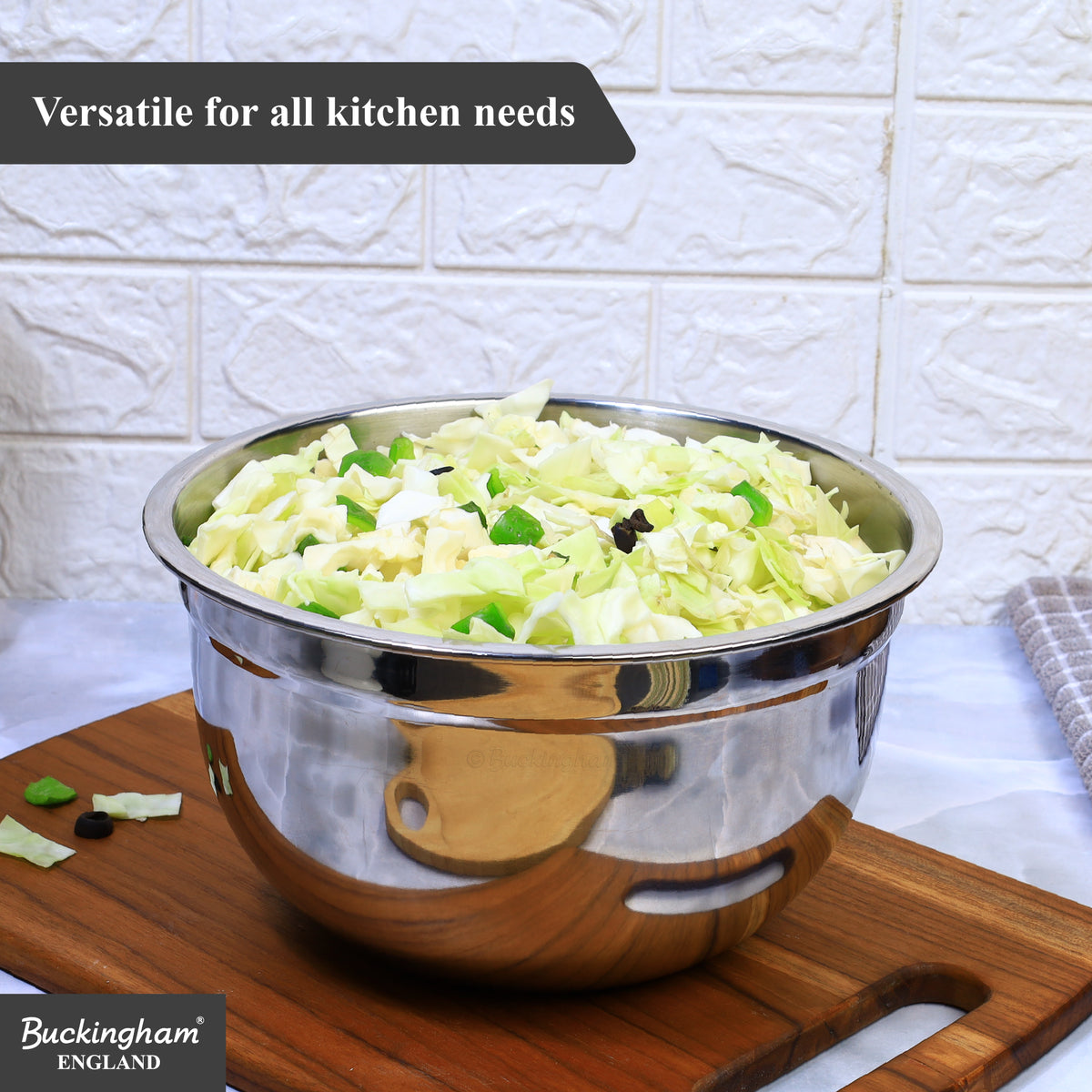 Buckingham Stainless Steel Salad Mixing Bowl