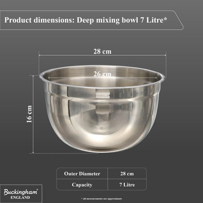 Buckingham Stainless Steel Salad Mixing Bowl