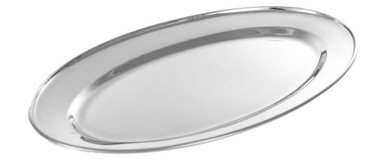 Buckingham Stainless Steel Oval Tray Plate Meat Platter Serving Dish