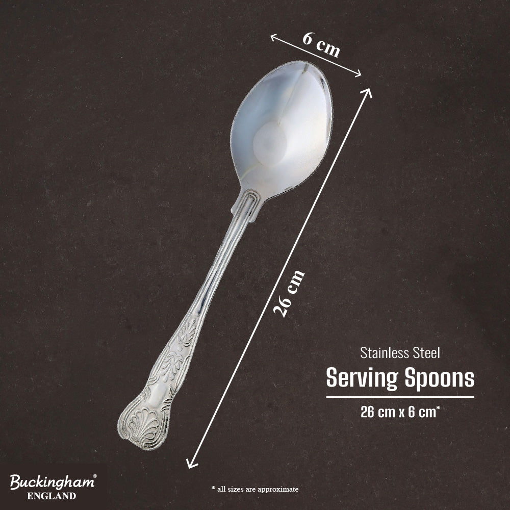 Buckingham Stainless Steel King's Serving spoons