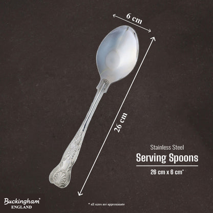 Buckingham Stainless Steel King's Serving spoons