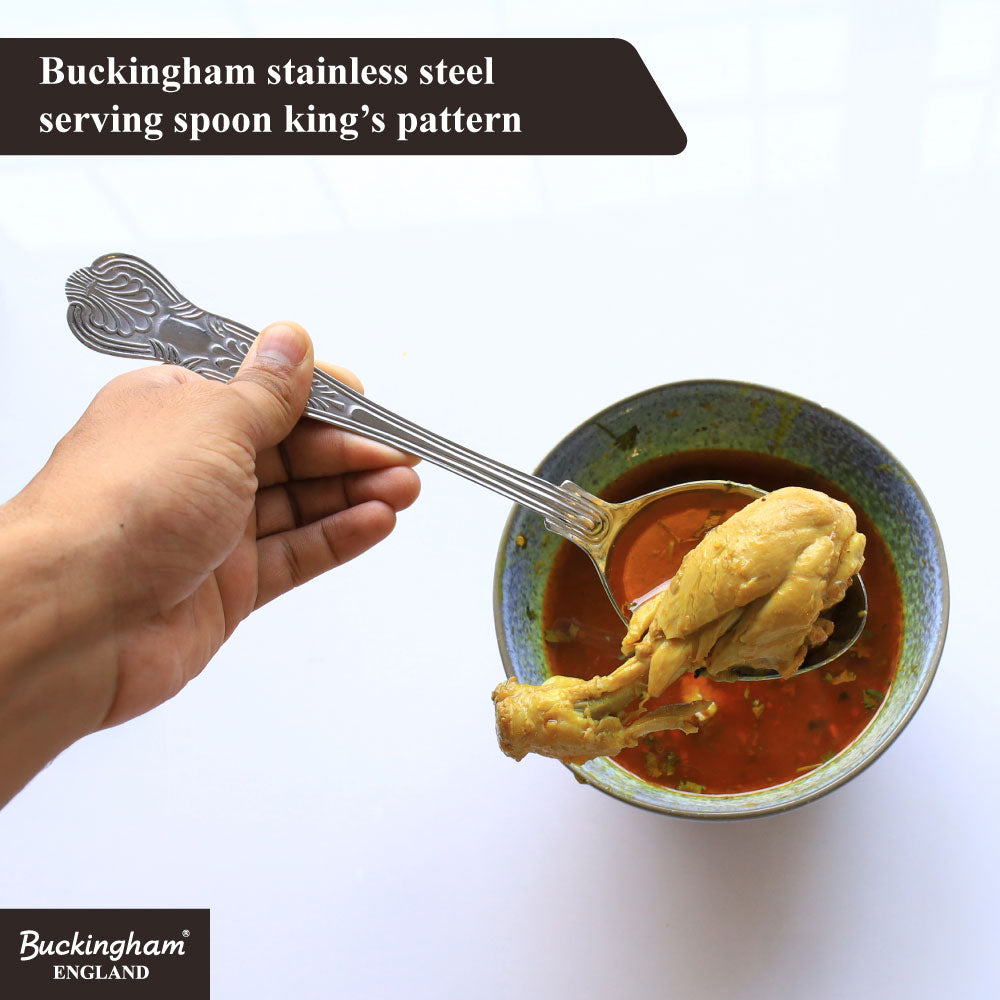 Buckingham Stainless Steel King's Serving spoons