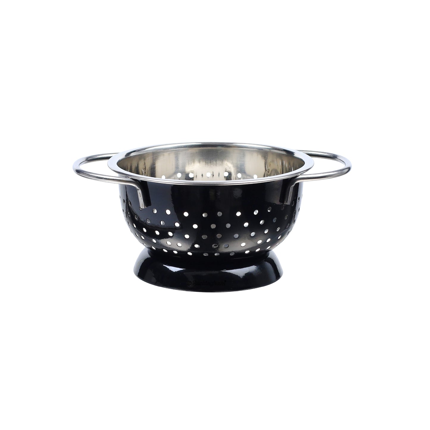 Buckingham Stainless Steel Hemisphere colander / strainer Black