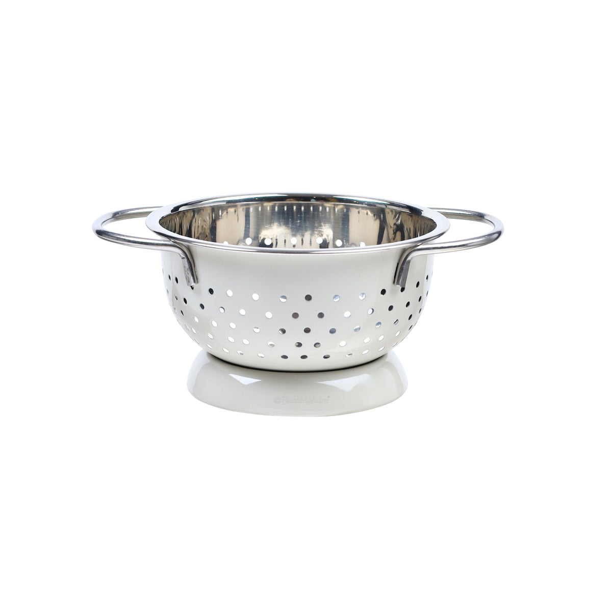 Buckingham Hemisphere colander / strainer , Ivory Grey