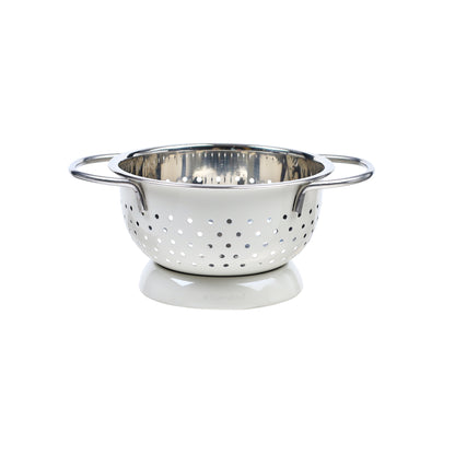 Buckingham Hemisphere colander / strainer , Ivory Grey