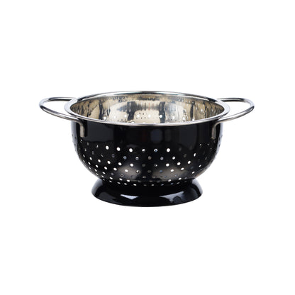 Buckingham Stainless Steel Hemisphere colander / strainer Black