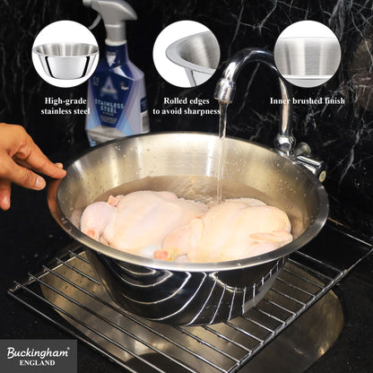 Buckingham Stainless Steel Multi Purpose Washing Up Bowl