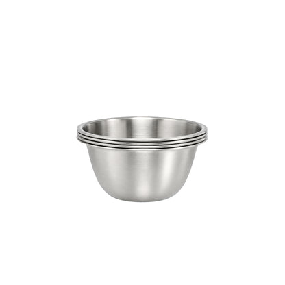 Buckingham Stainless Steel Set of 4 Mini Pudding Bowl 200 ml (10 cm)