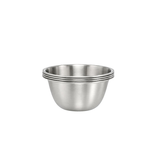 Buckingham Stainless Steel Set of 4 Mini Pudding Bowl 200 ml (10 cm)