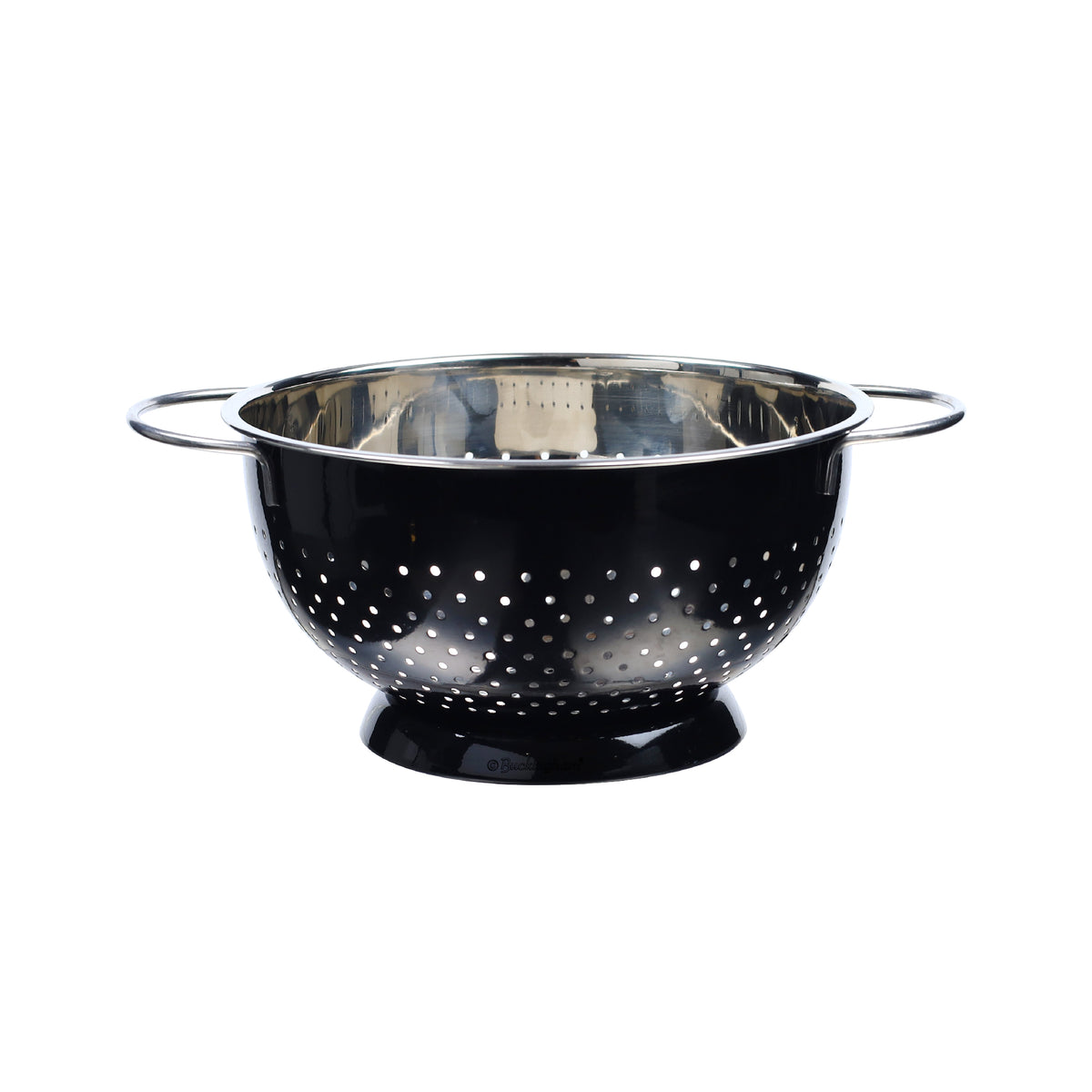 Buckingham Stainless Steel Hemisphere colander / strainer Black