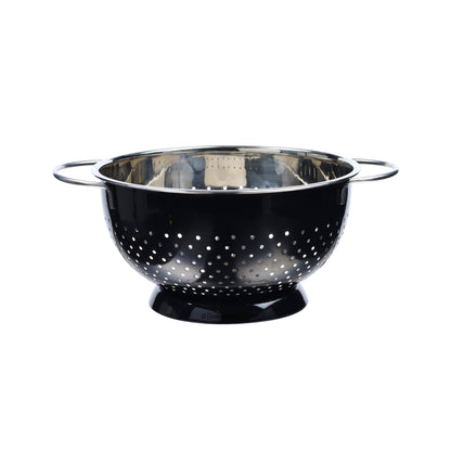 Buckingham Stainless Steel Hemisphere colander / strainer Black