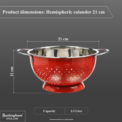 Buckingham Hemisphere colander / strainer , Red
