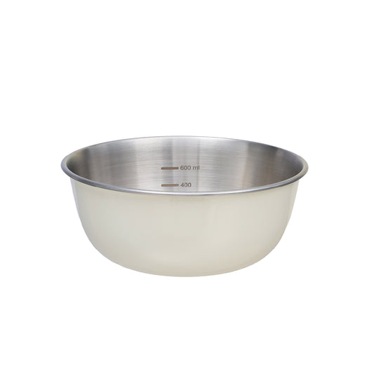 Buckingham Stainless Steel Deep Mixing Bowl Cream