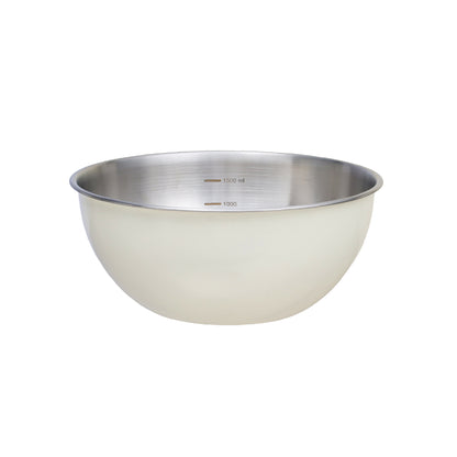 Buckingham Stainless Steel Deep Mixing Bowl Cream