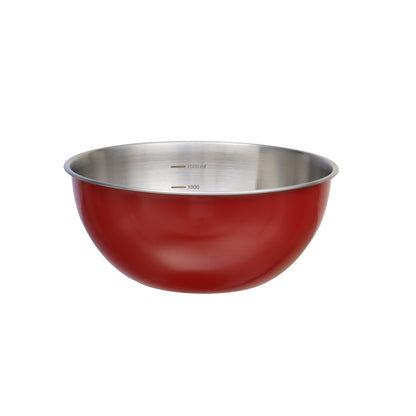 Buckingham Stainless Steel Deep Mixing Bowl / Baking Bowl Red
