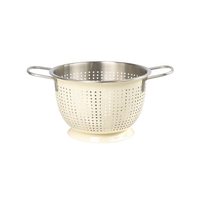 Buckingham Stainless Steel Tropical Deep Colander Cream