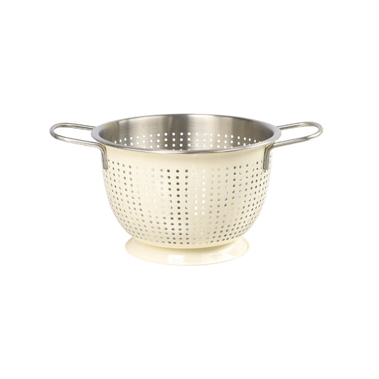Buckingham Stainless Steel Tropical Deep Colander Cream