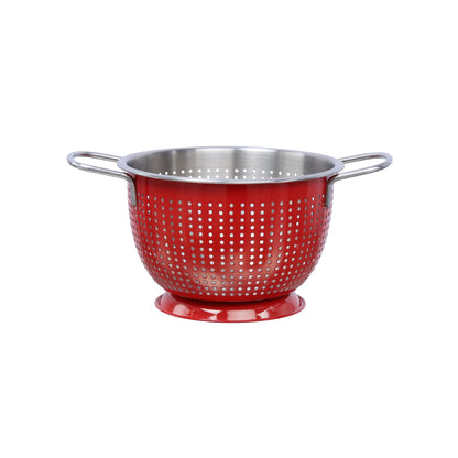 Buckingham Stainless Steel Tropical Deep Colander Red