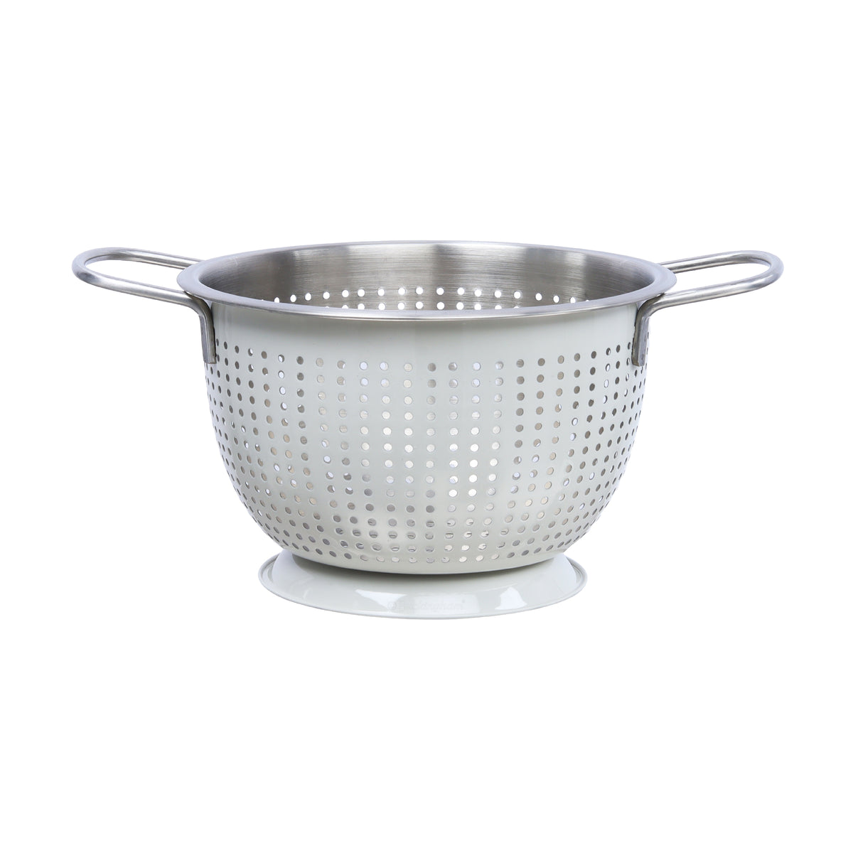 Buckingham Stainless Steel Tropical Deep Colander Ivory Grey