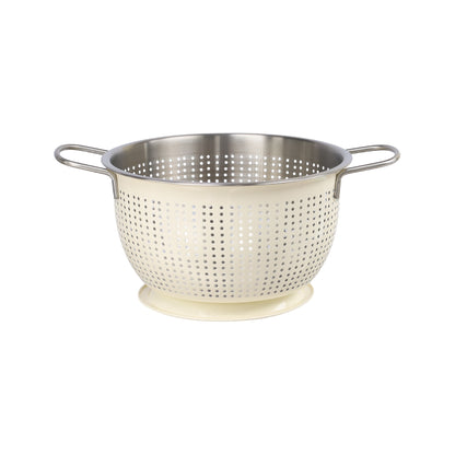 Buckingham Stainless Steel Tropical Deep Colander Cream