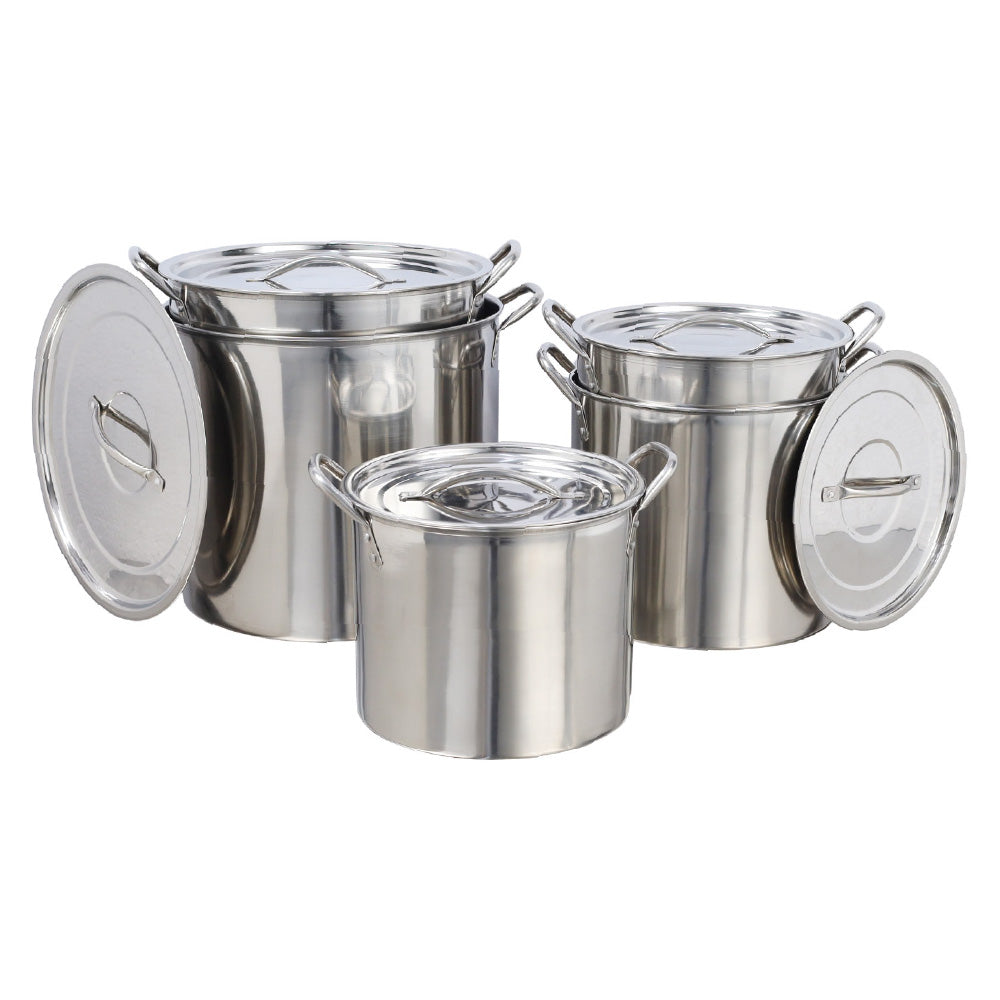 Buckingham Stainless Steel Stock Pot Set of 5 Piece with Lids
