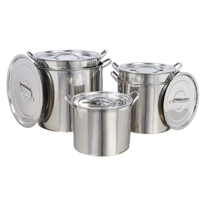 Buckingham Stainless Steel Stock Pot Set of 5 Piece with Lids