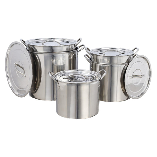 Buckingham Stainless Steel Stock Pot Set of 5 Piece with Lids