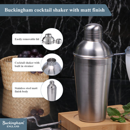 Buckingham Stainless Steel Cocktail Mixer 750 ml
