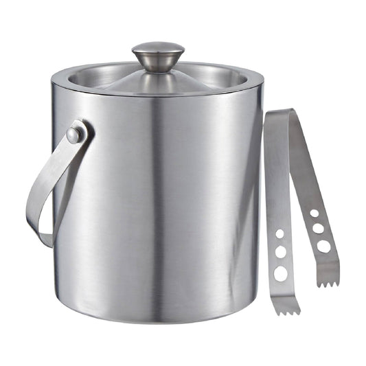 Buckingham Stainless Steel Double Wall Ice Bucket with Tong 1.75 L