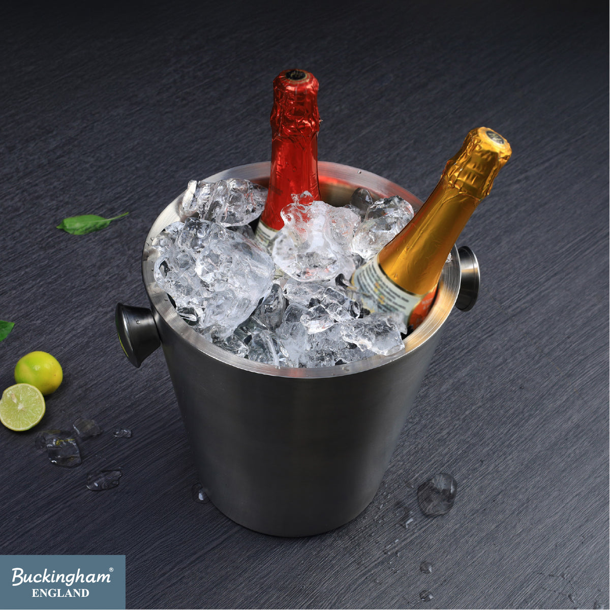 Buckingham Stainless Steel Double Wall Insulated Champagne Wine Bucket 4.8 L 22.5 cm
