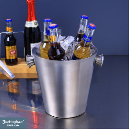 Buckingham Stainless Steel Double Wall Insulated Champagne Wine Bucket 4.8 L 22.5 cm