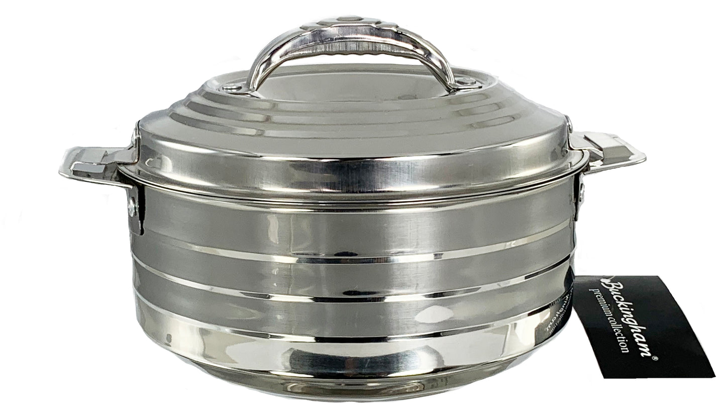 Buckingham Stainless Steel Double Wall HotPot (Ribbed )